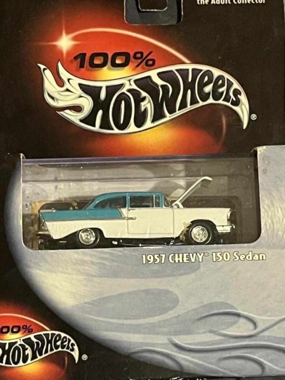 Hot Wheels 1957 Chevy 150 Sedan Die-Cast Car - White & Blue